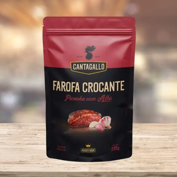 Farofa Crocante Picanha com Alho